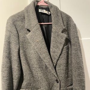 Zara over sized wool blend long coat